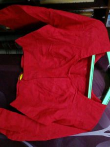 pure cotton Vibrant Red Blouse
