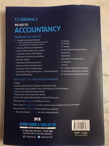 T.S Grewal class 12 accountancy reference book