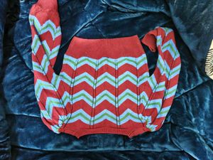 Chic Chevron Knit Cropped Sweater