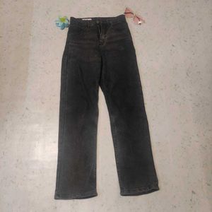 Gray High-Waisted  Jeans