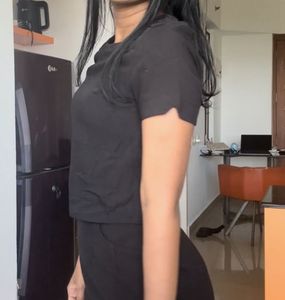 Classic Black Short-Sleeve Top