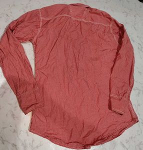 Men's Stylish Red Gingham Shirt