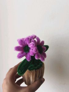 Cute Pipe Cleaner Flower Pot