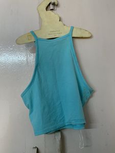 Light Blue Crop Top