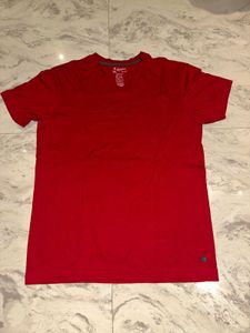 Red V-Neck T-Shirt