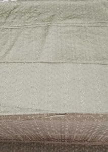 unstitched 2piece Chikankari satin silk set
