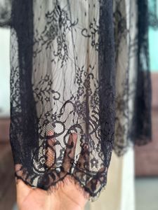 Elegant Black Lace Maxi Dress