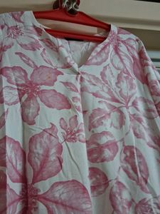 Floral Print Kurta w Free Pant