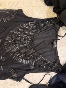 Sparkling Black Flapper Dress