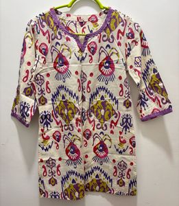 Multi Colored Cotton Co-ord Set