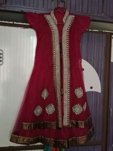 Heavy Work Anarkali Suit With Dupatta And Chudidar Salwar
