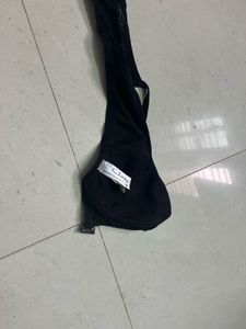 Black Clovia front open bra