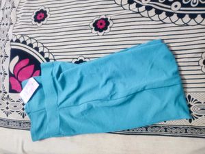 New Blue Textured Leggings