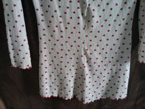 Cute Heart Print Sleep Romper
