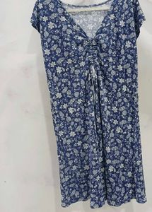 Blue Floral  Dress