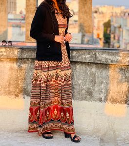 Rajasthani Bharat Work Long Dress For Women