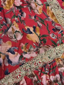 Floral Aliacut kurti set