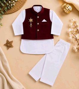Boys Kurta Set with Nehru Jacket