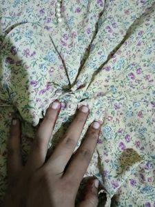 Floral Print Long Sleeve Crop Top
