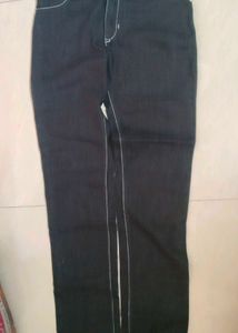 Dark Black Denim Jeans