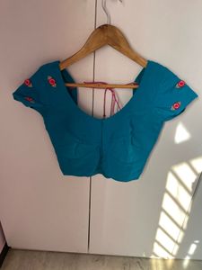 New Embroidered Mysore Silk Blouse