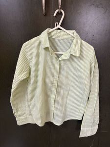 Chic Striped Button-Up Shirt