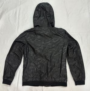 Men’s Black Camo Hooded Jacket
