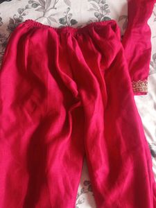 Stunning Pink Kurta with Gold Embellishments