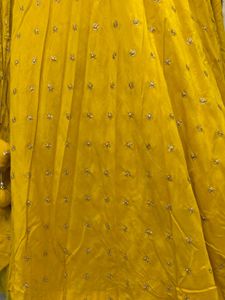 Yellow Lehenga with Red Blouse &amp; Dupatta