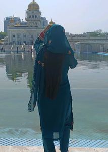 Beautiful Teal Floral Kurta Set