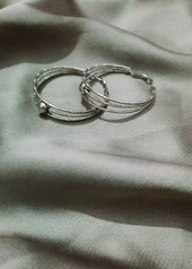 Anti Tarnish 3 Layer Silver Hoops