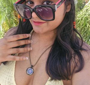 Mandala Resin Pendant Necklace