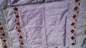 LAVENDER colour beautiful gota pati suit