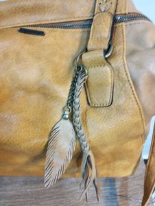 Mustard Yellow Shoulder Bag with Tassels💥