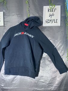 Jack &amp; Jones Navy Blue Hoodie