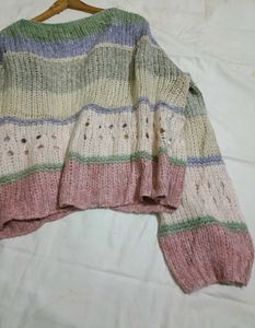 Cozy Striped Knit Cardigan