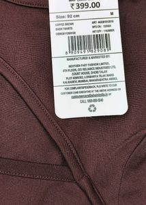 Brown Cut-Out Crop Top