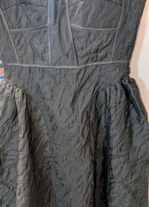 Vintage Black Textured Dress