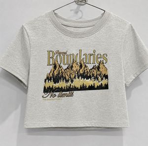 Graphic Print Cropped T-Shirt