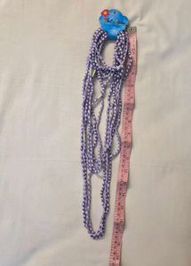 Cute Lavender &amp; White Hair Ties
