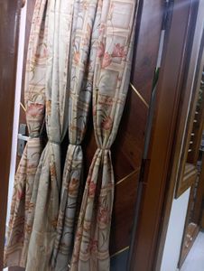 ||2 Pairs Of Multi-coloured Door Curtains|| 6ft 4"