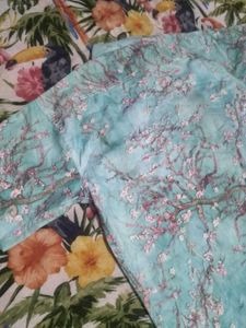 women's Short Sleeve Floral Print Shirt