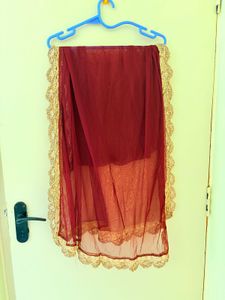 Maroon Anarkali Kurta Set