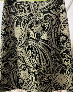 velvet Midi Skirt