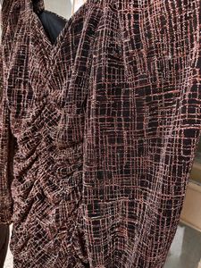 Chic Ruched Long Sleeve Dress