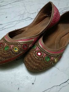 Embroidered Ethnic Flats