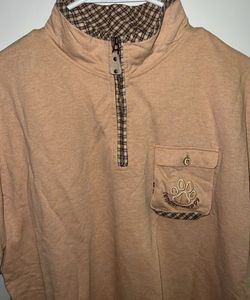Casual Quarter Zip Tunic Top