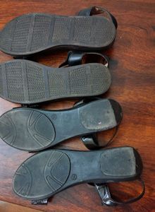 2 pairs Elastic Strap Sandals
