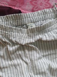 White Striped Palazzos