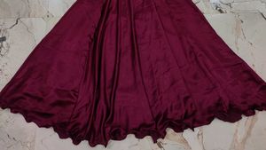 Elegant Burgundy Gown